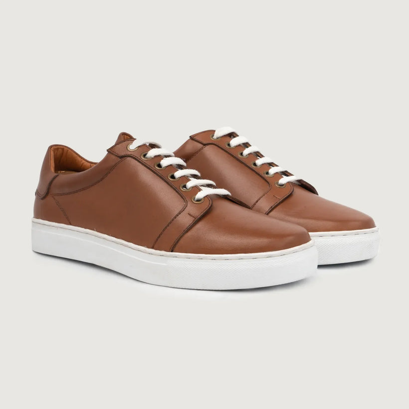 Carter Runn Tostado Leather Sneakers para Hombre