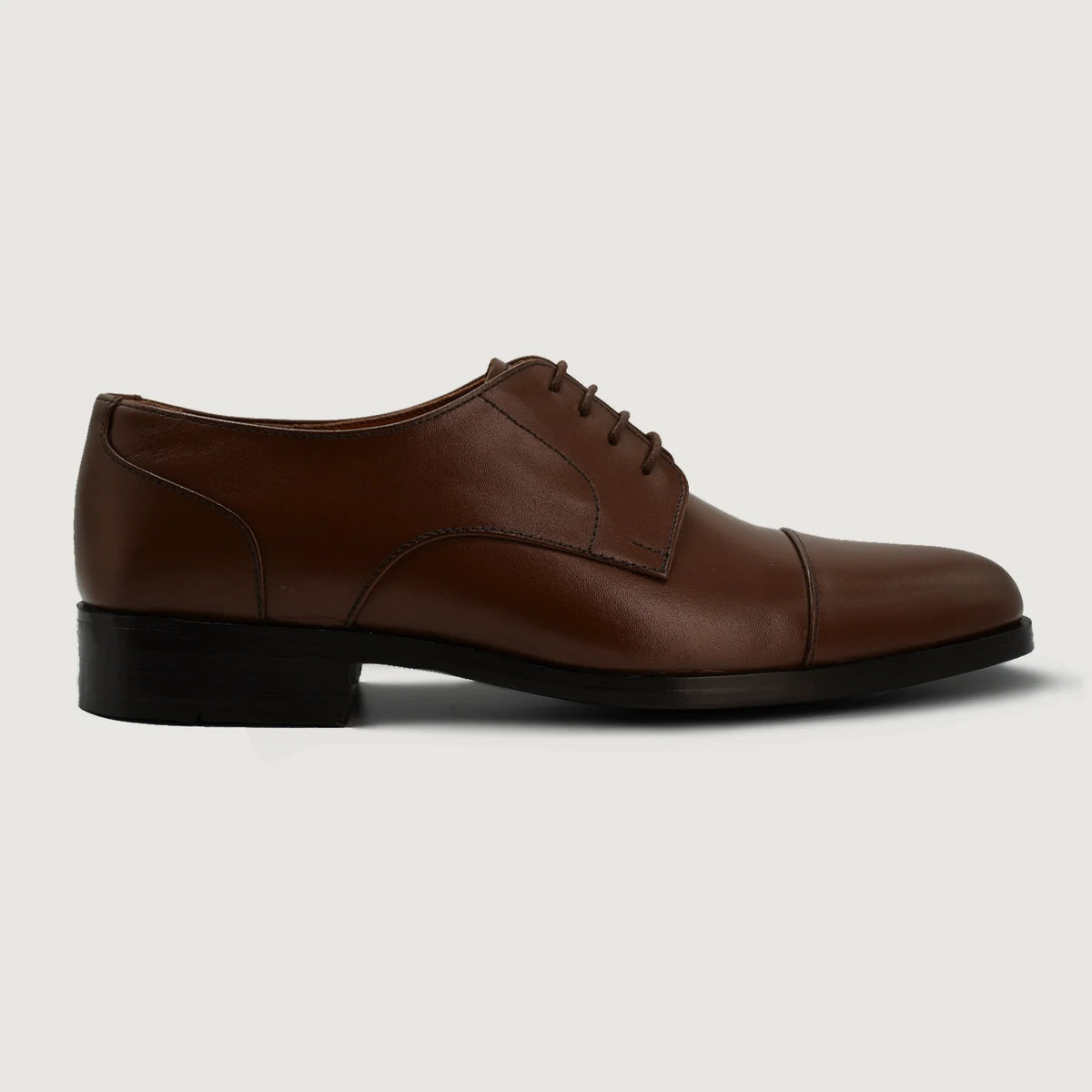 Brown Full-Grain leather Shoes - Construcción cosida Goodyear y puntera delantera