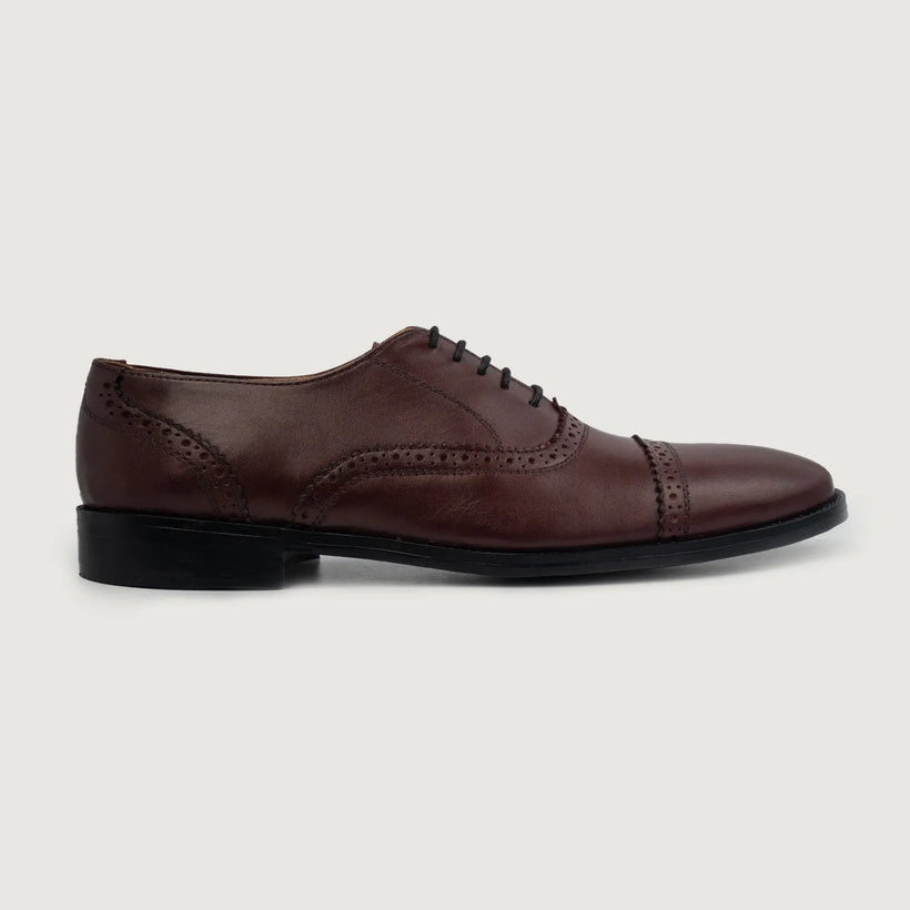 Grisson Brogues Oxford Granate Leather Shoes para Hombre