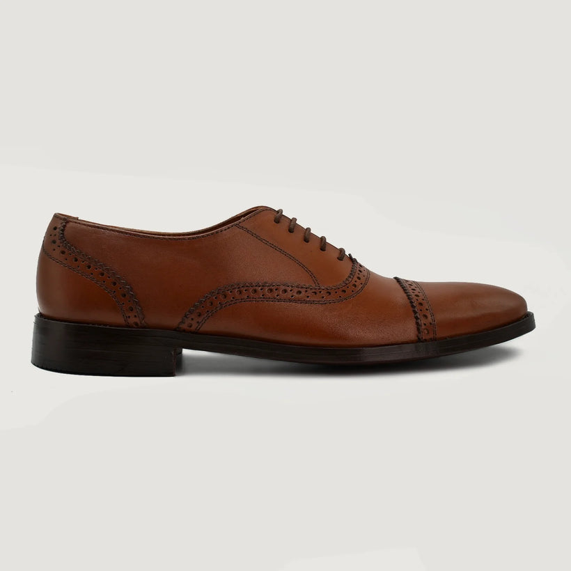 Grisson Brogues Oxford Tostado Leather Shoes para Hombre