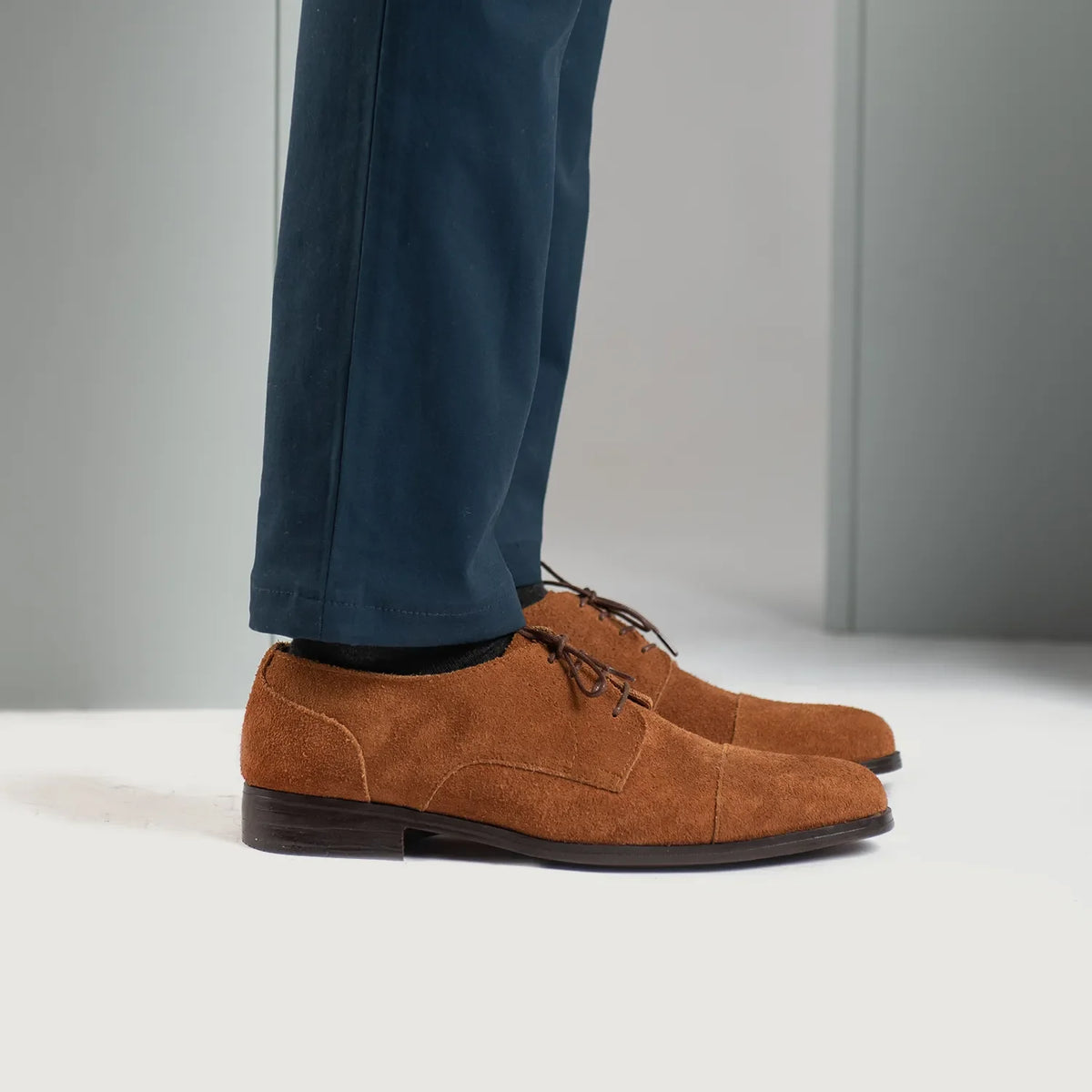 Orlaven Attorney Derby Marrón Suede Zapatos de cuero para Hombre footwear image 9