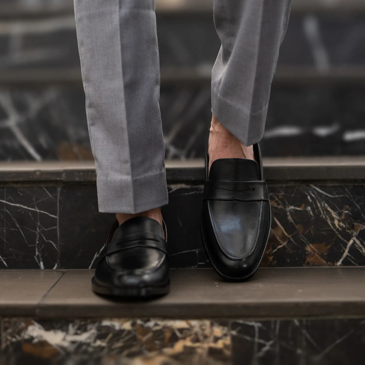 Orlaven Baxton Negro Mocasines de cuero para Hombre footwear image 9