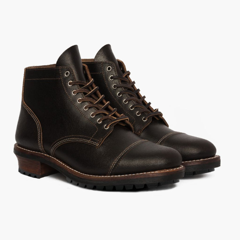 Vanguard Waxed Cacao Leather Boots para Hombre
