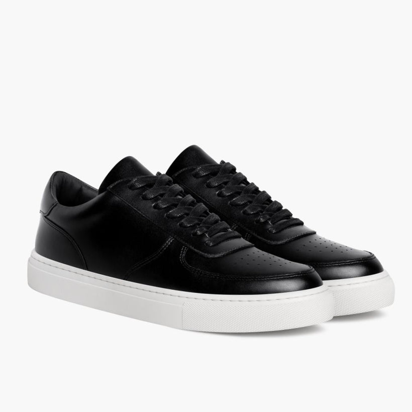 Court Negro Leather Sneakers para Hombre