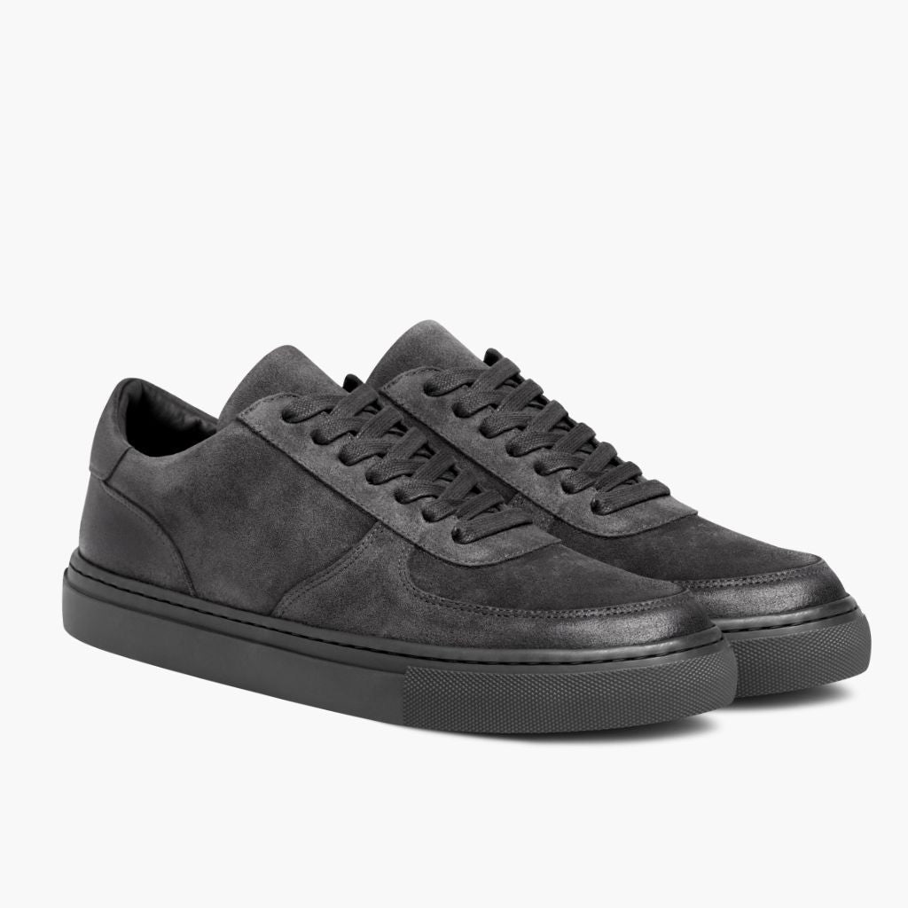 Court Smoke Zapatillas de cuero para Hombre in Classic Full-Grain Leather - Vista de perfil | Comprar online