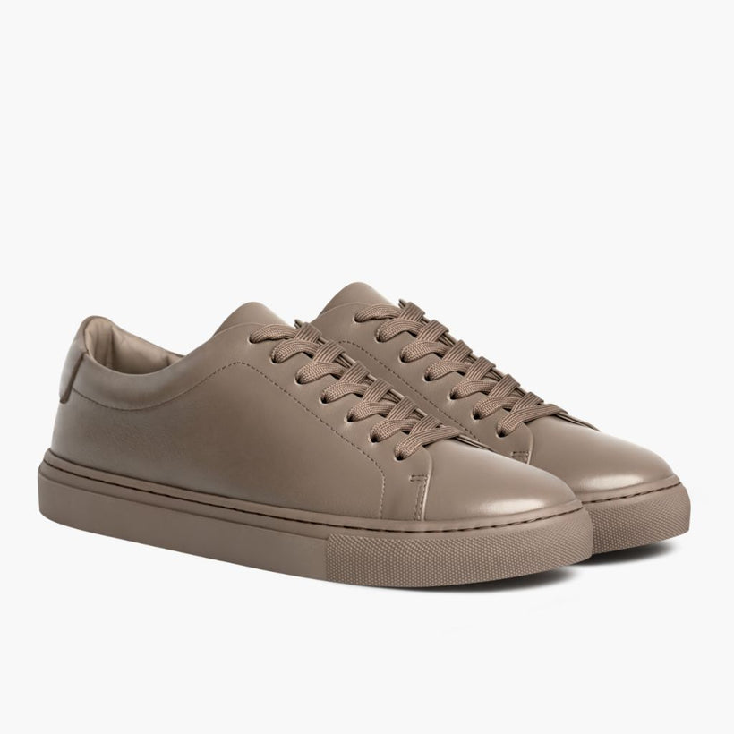Encore Taupe Leather Sneakers para Hombre