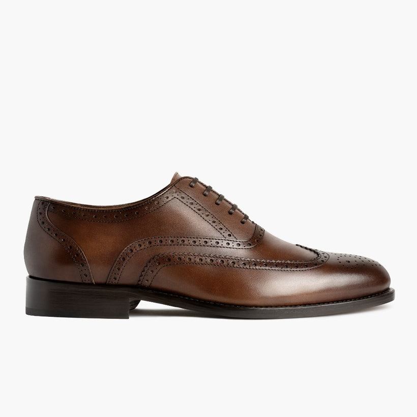 Aviator Cinnamon Leather Shoes para Hombre