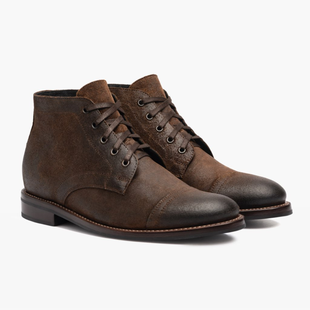 Cadet Moca Botas de cuero para Hombre in Mocha Full-Grain Leather - Vista de perfil | Comprar online