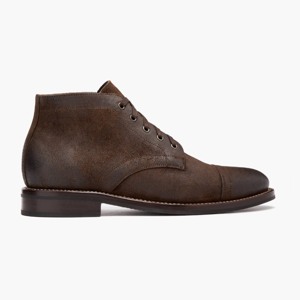 Mocha Full-Grain leather Boots - Construcción cosida Goodyear y puntera delantera