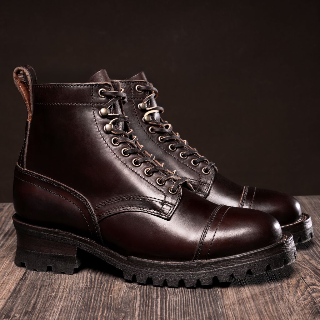 Challenger Marrón CXL Botas de cuero para Hombre in Brown Full-Grain Leather - Vista de perfil | Comprar online