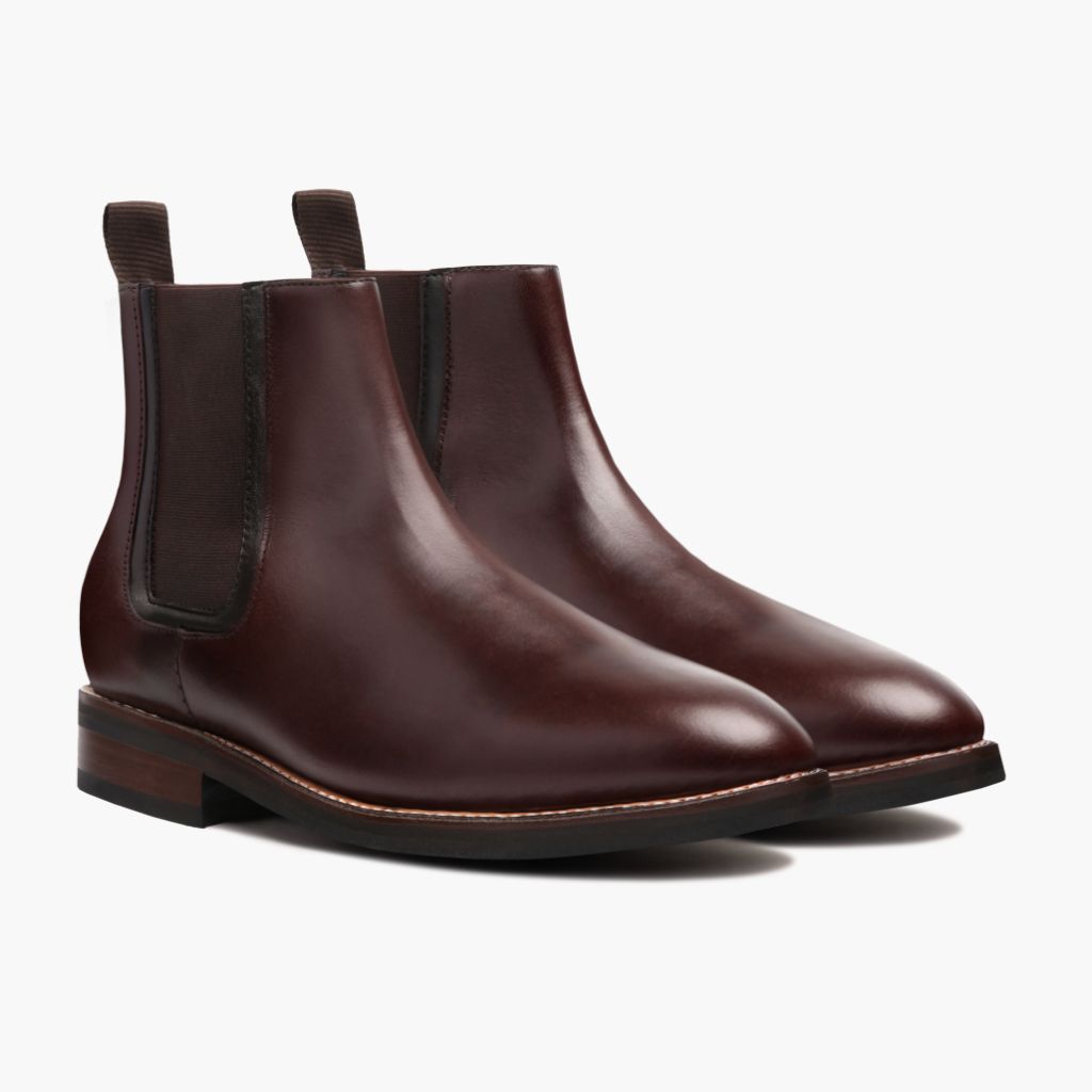 Duke Marrón Botas de cuero para Hombre in Brown Full-Grain Leather - Vista de perfil | Comprar online