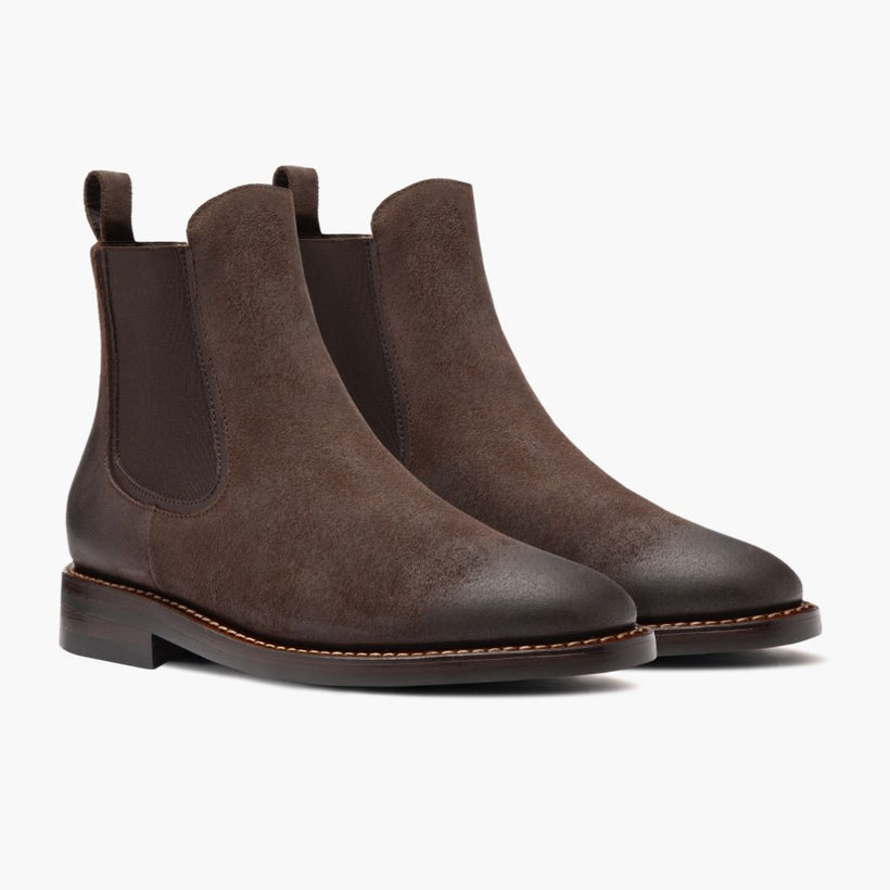 Duke Chocolate Suede Leather Boots para Hombre