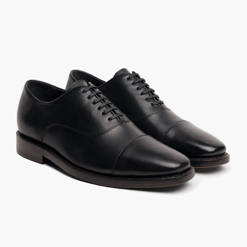 Executive Negro Leather Sneakers para Hombre