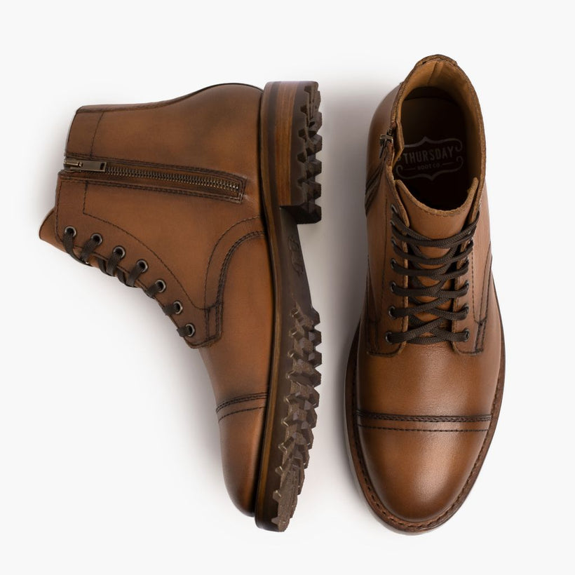 Major Cuero Botas de cuero para Hombre