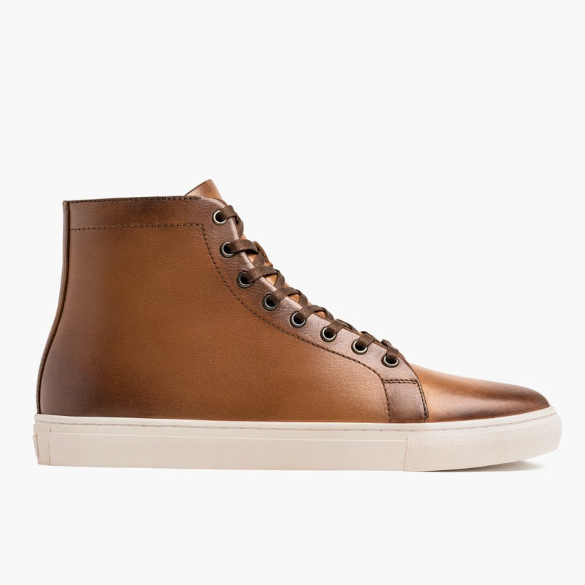 Premier High Top Toffee Zapatillas de cuero para Hombre