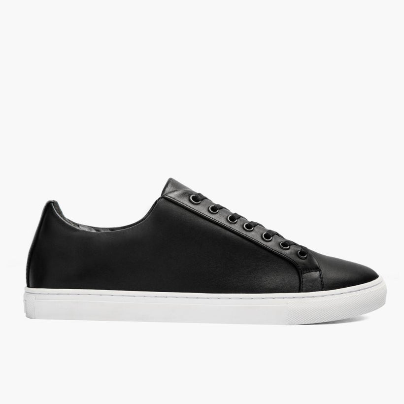 Premier Low Top Negro Zapatillas de cuero para Hombre
