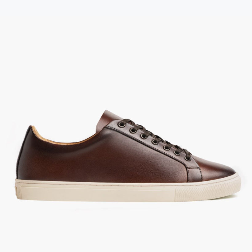 Premier Low Top Coffee Zapatillas de cuero para Hombre
