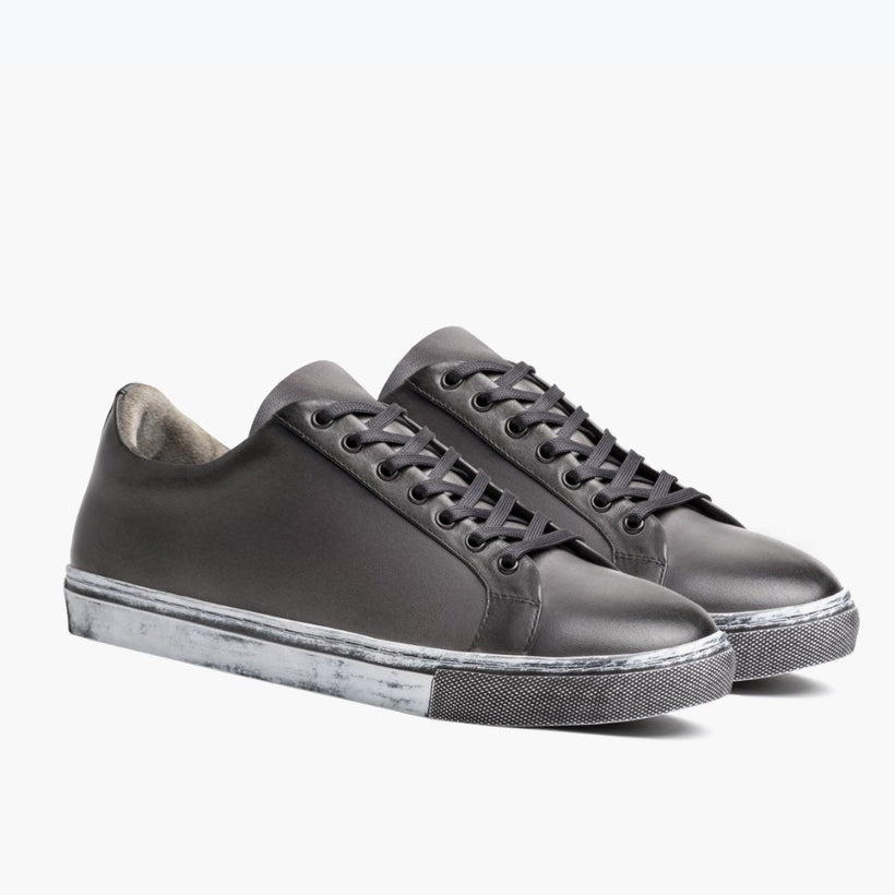 Premier Low Top Distressed Gris Zapatillas de cuero para Hombre