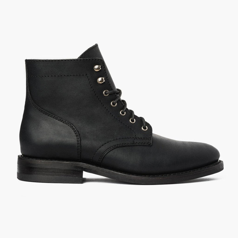 President Negro Matte Leather Boots para Hombre