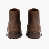 Authentic Full-Grain Leather Grain Depth & Pull-Up Patina Texture Detail