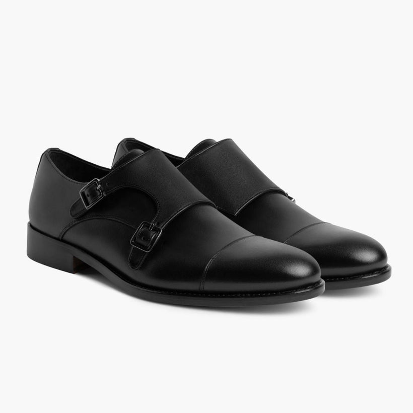 Saint Negro Leather Loafers para Hombre