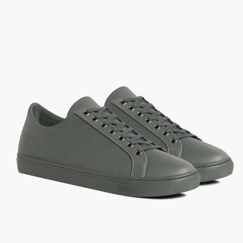 Premier Low Top Gris Zapatillas de cuero para Hombre