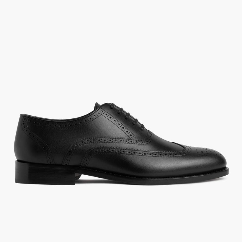 Aviator Negro Leather Loafers para Hombre