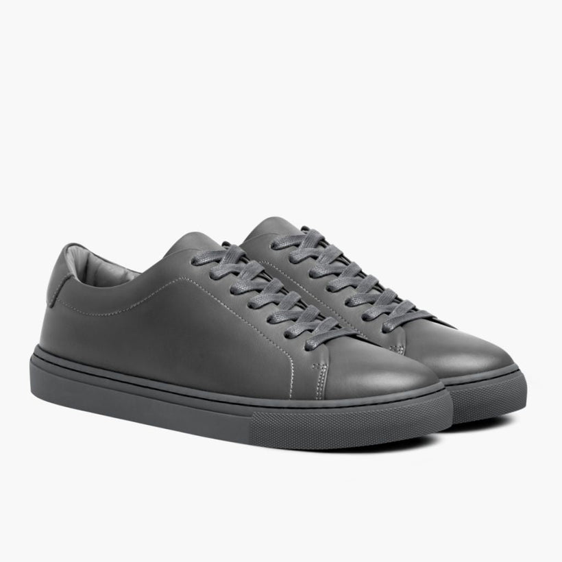 Encore Steel Gris Leather Sneakers para Hombre