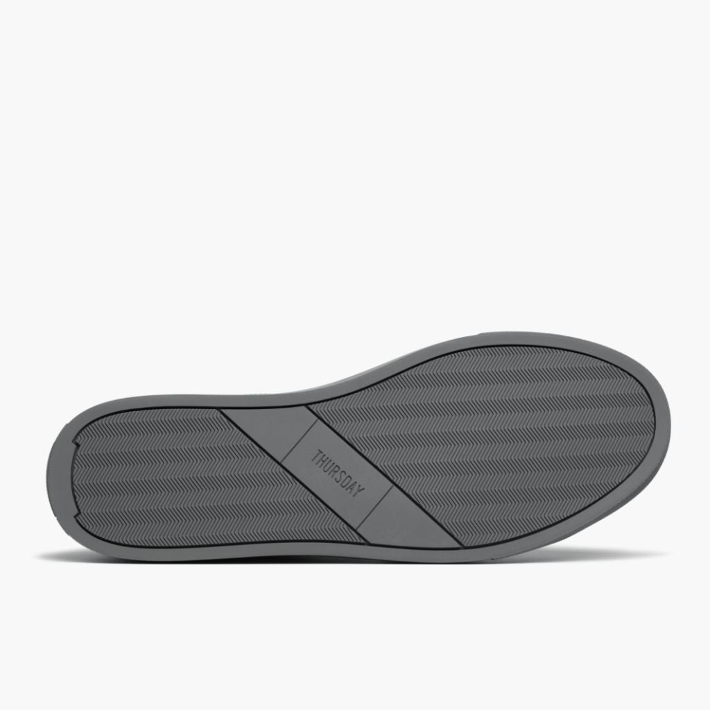 High-Traction Rubber Outsole & Lug Tread Pattern on Encore Steel Gris Zapatillas de cuero para Hombre