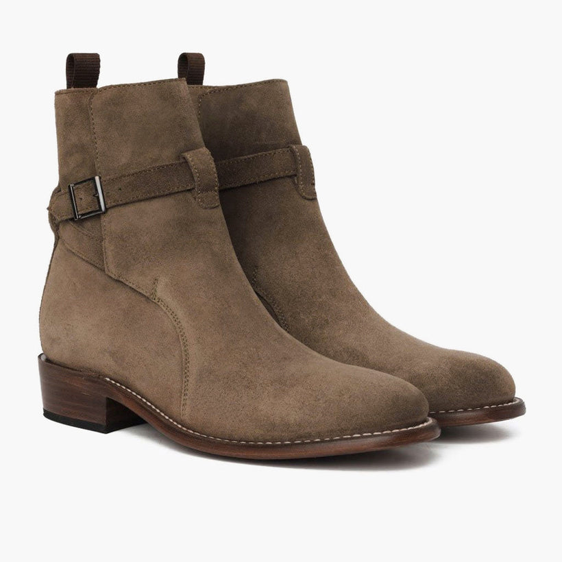 Rogue Taupe Leather Boots para Hombre