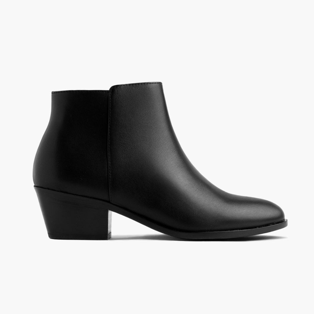 Downtown Negro Botas de cuero para Mujer en cuero vacuno negro auténtico - Vista de perfil | Comprar online