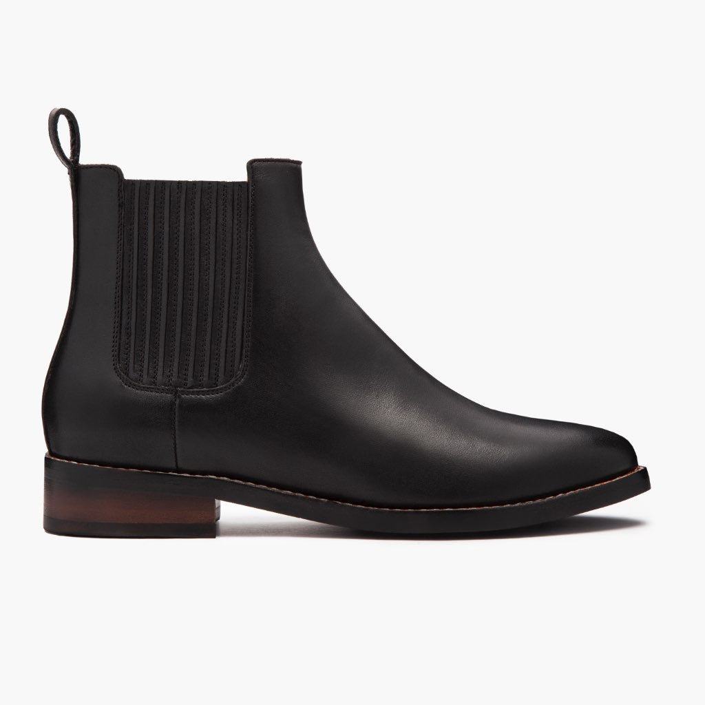 Dreamer Negro Botas de cuero para Mujer en cuero vacuno negro auténtico - Vista de perfil | Comprar online