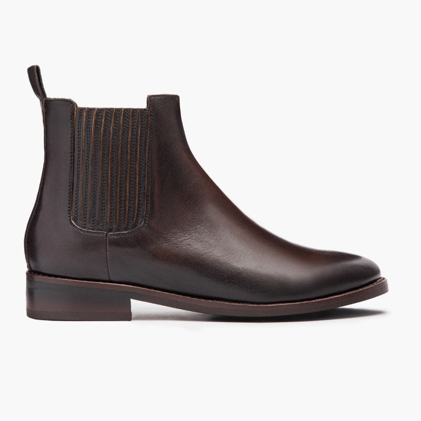 Dreamer Negro Coffee Leather Boots para Mujer