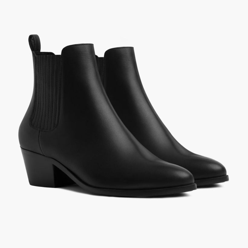 Dreamer Bootie Negro Leather Boots para Mujer
