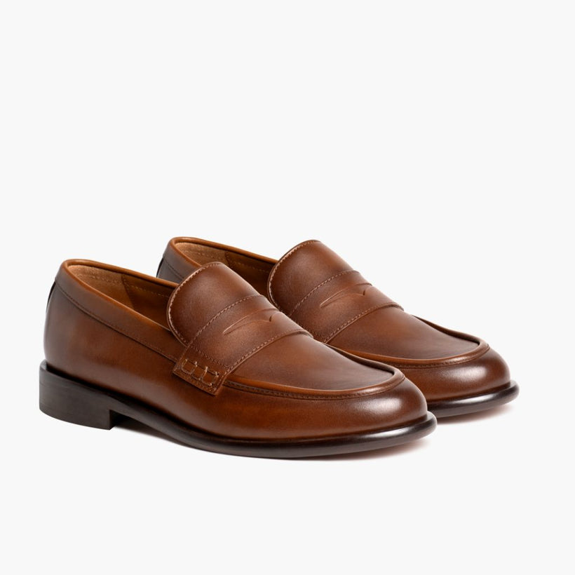 Dress Penny Pecan Leather Boots para Mujer