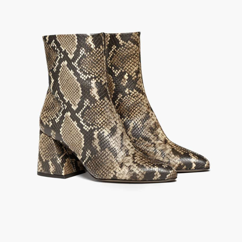 Heartbreaker Snake Print Leather Boots para Mujer