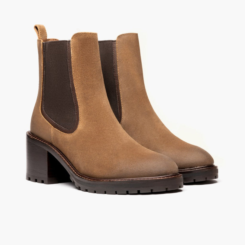Knockout Safari Leather Boots para Mujer