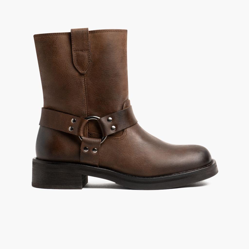 Outlaw Light Tabaco Botas de cuero para Mujer in Classic Full-Grain Leather - Vista de perfil | Comprar online