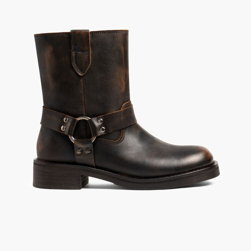 Outlaw Vintage Marrón Leather Boots para Mujer