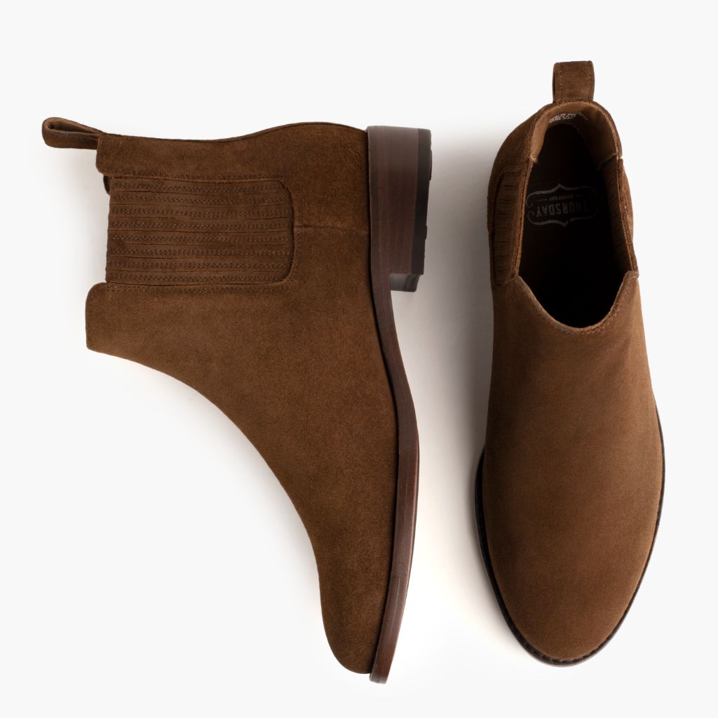 Dreamer Canela Botas de cuero para Mujer - Contrafuerte de talón reforzado y doble costura de precisión