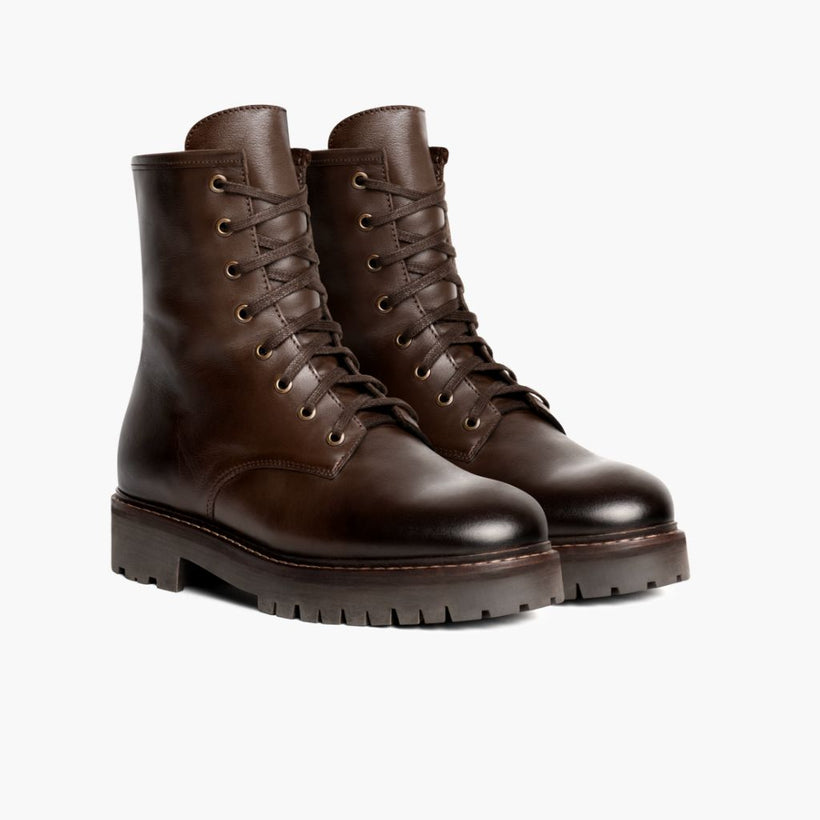 Combat Java Leather Boots para Mujer