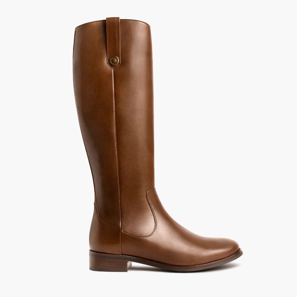 Crown Cuero Botas de cuero para Mujer in Classic Full-Grain Leather - Vista de perfil | Comprar online