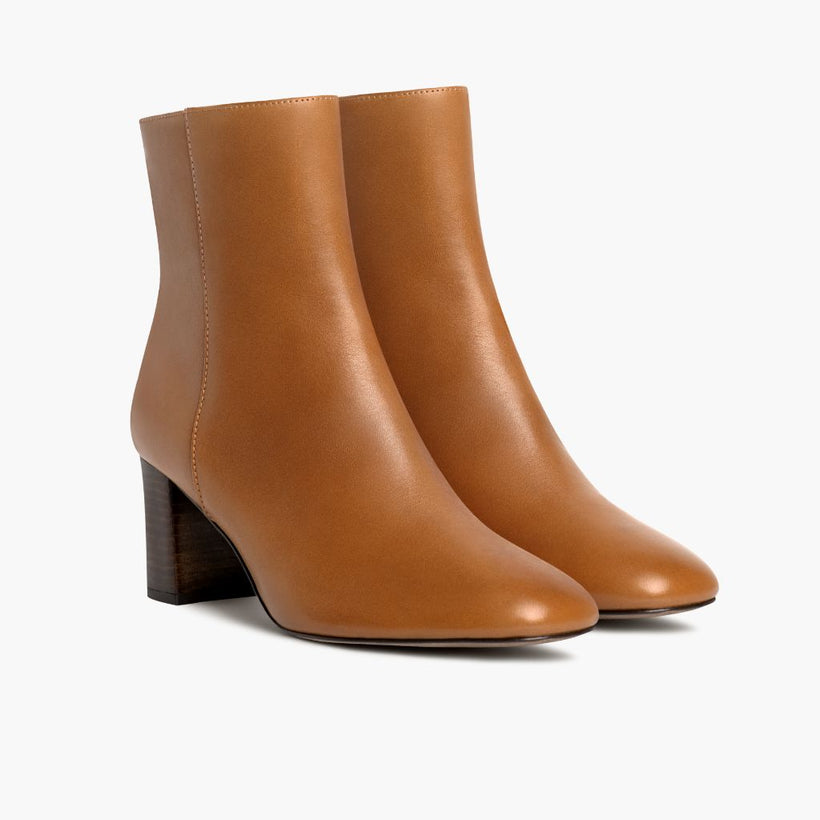 High Standard Toffee Leather Boots para Mujer