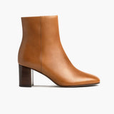 High Standard Toffee Leather Boots in Tan Full-Grain Leather - Lateral Side Profile View | Buy Online