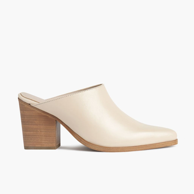 Summer Ivory Leather Boots para Mujer
