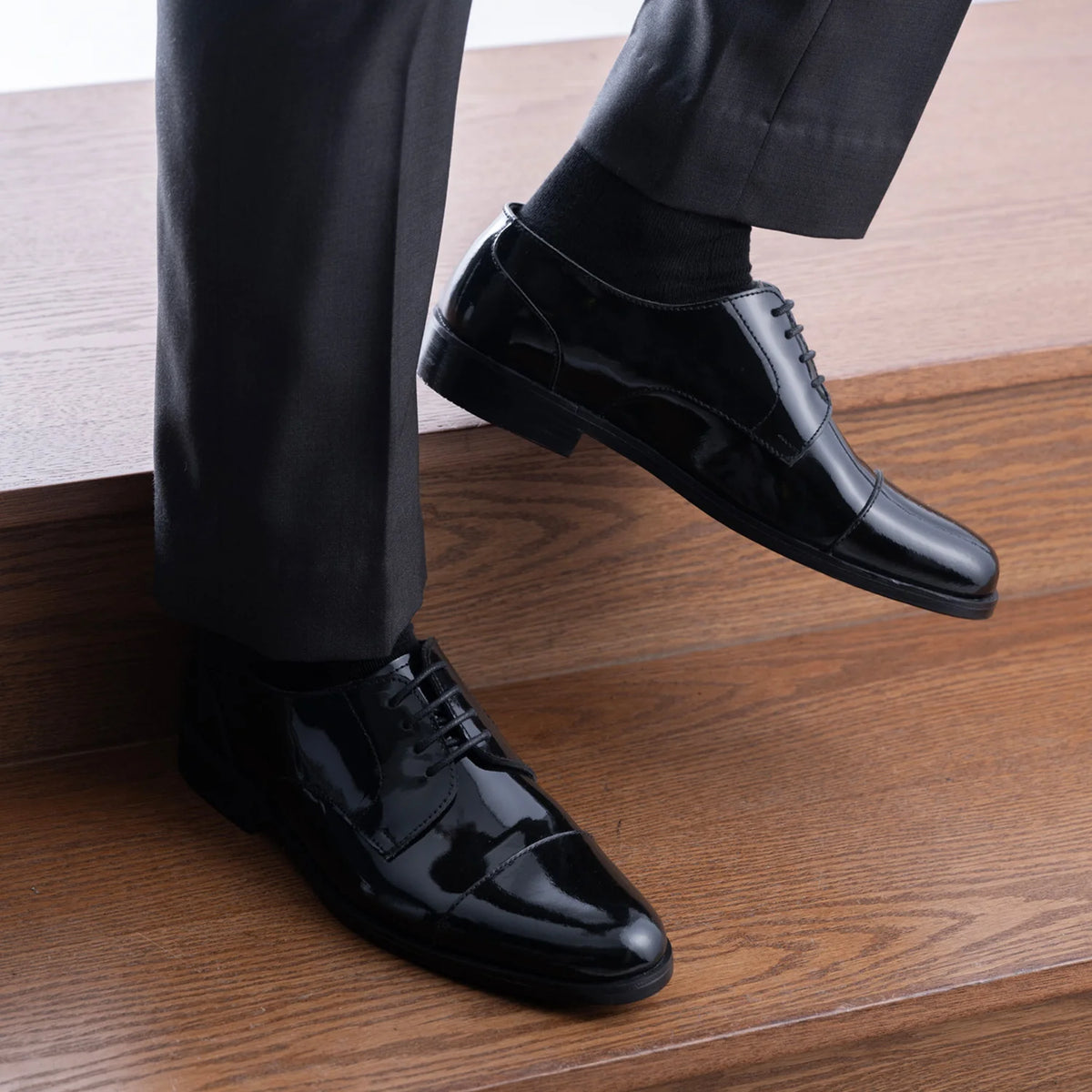 Orlaven Attorney Derby Negro Zapatos de charol para Hombre footwear image 10