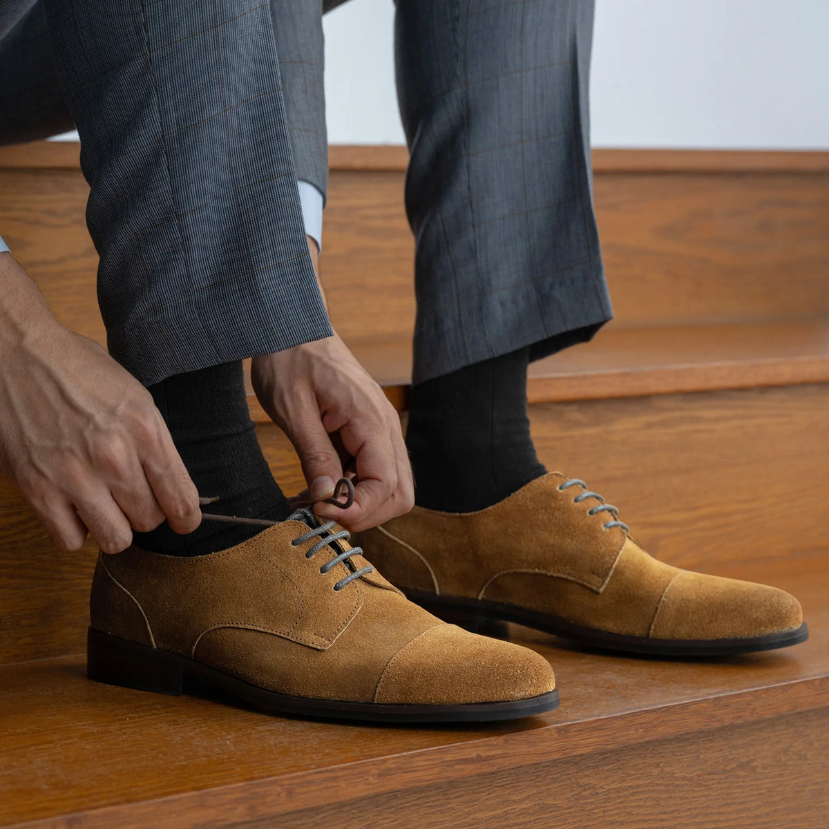 Orlaven Attorney Derby Marrón Suede Zapatos de cuero - StudGuard para Hombre footwear image 10