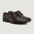 Attorney Derby Burnished Marrón Zapatos de cuero para Hombre