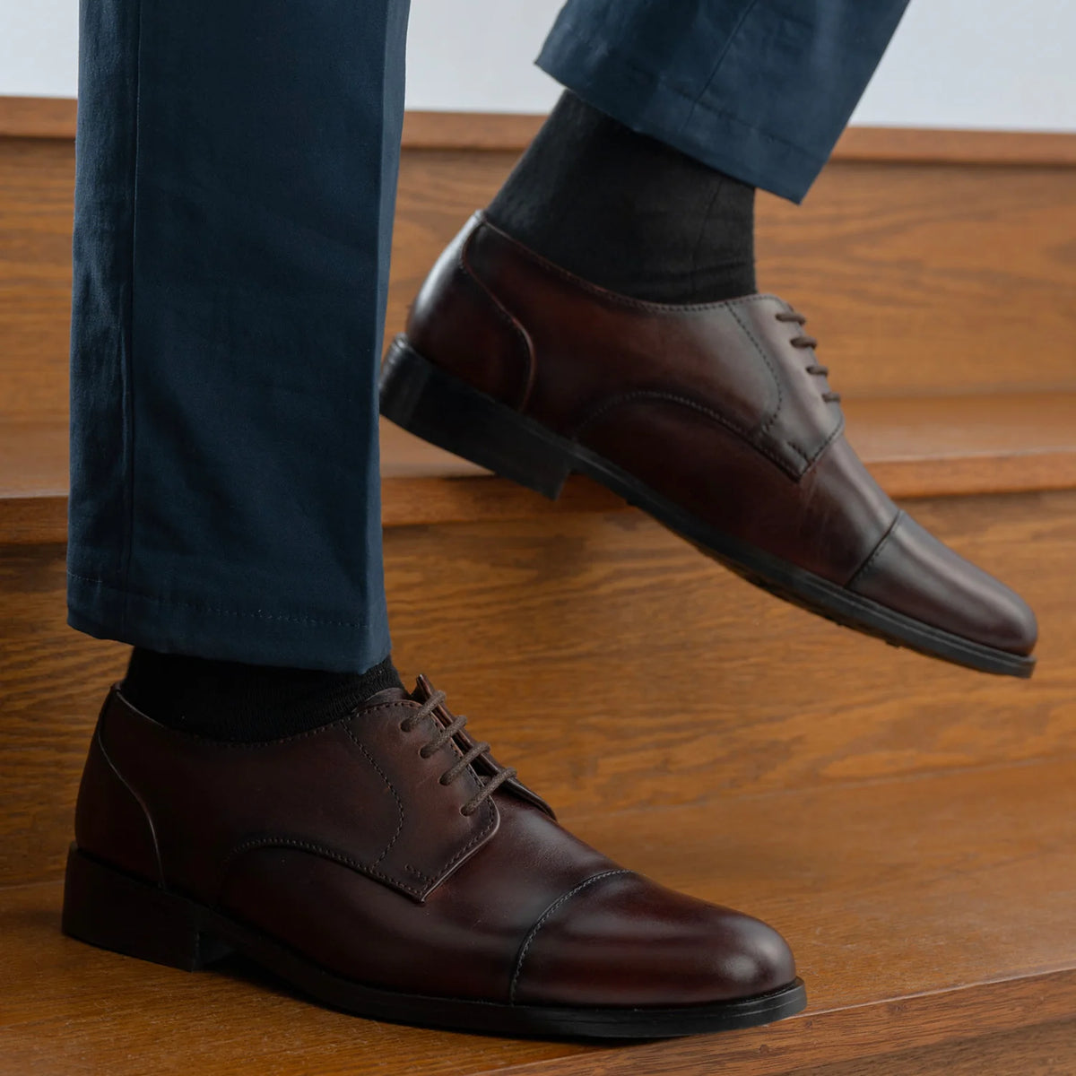 Orlaven Attorney Derby Burnished Marrón Zapatos de cuero para Hombre footwear image 9