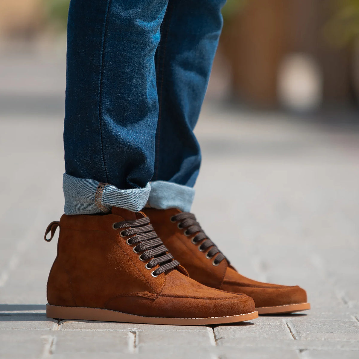 Top-Down Perspective Showing Lacing System & Tongue Craftsmanship